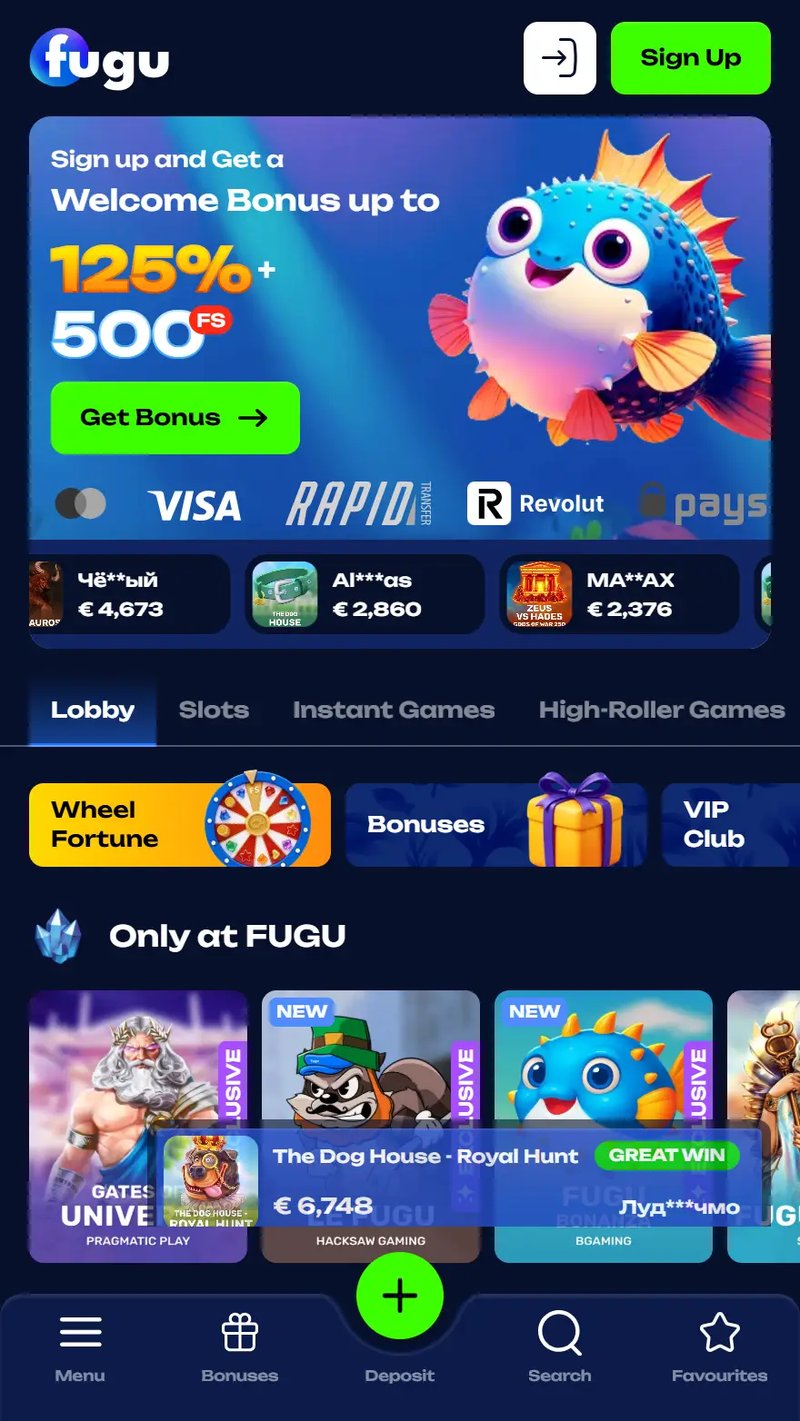Fugu casino online in Germany